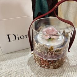 Dior Flameless Aromatherapy Ornament Acrylic Gift Box – Intangible Cultural Heritage Hand-Pinched Ceramic Flower