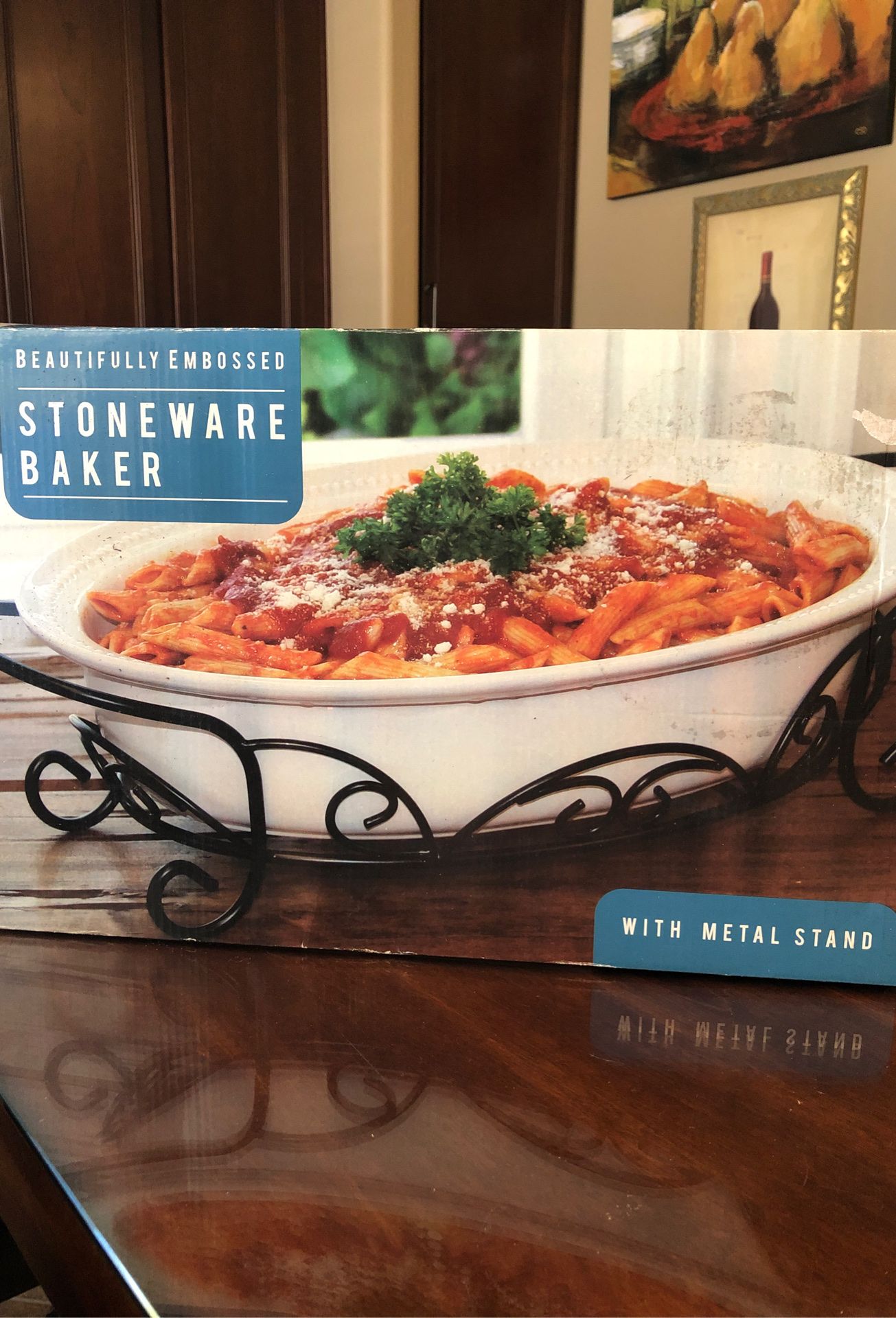 Brand new in box stoneware baker - your dish direct from oven to table!