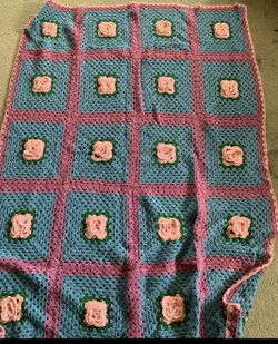 Beautiful lap hand made blanket
