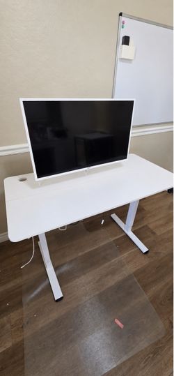 Desk with monitor included