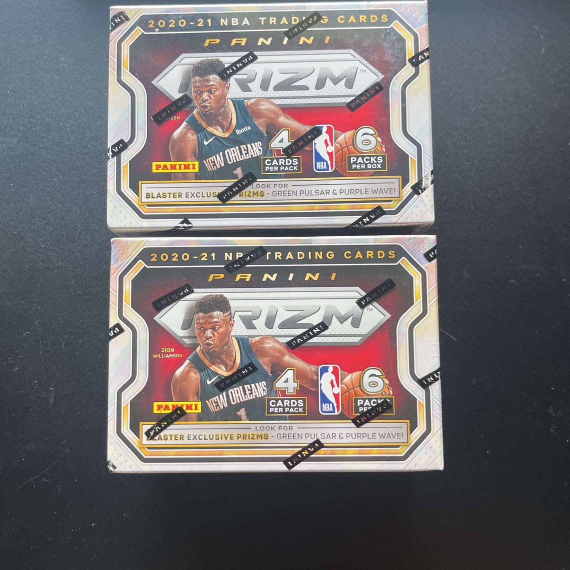 2x 2020 Panini Prizm Basketball NBA Blaster Box Tyrese Halliburton & Anthony Edwards Rookie Year