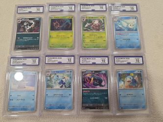 Lot of 8 CCG-Graded Pokémon Cards