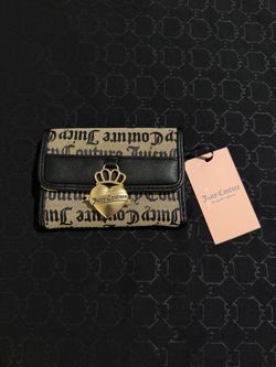 Juicy Couture Logo Wallet with Heart Clasp