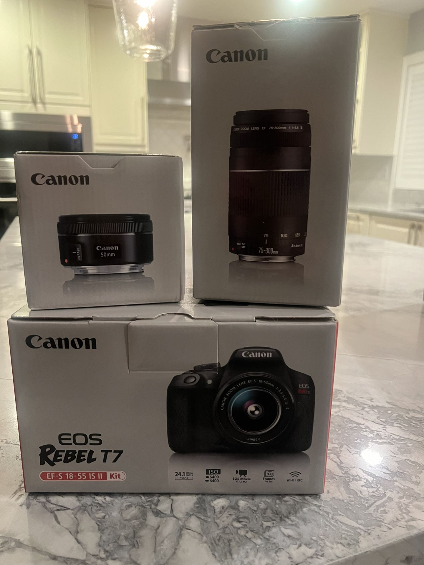 Cannon Rebel T7 Extra Lenses