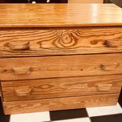 Vintage Handcrafted Chest/Nightstand/Mirror.