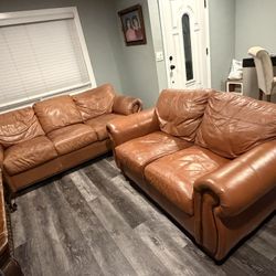 Leather Sofa Set 