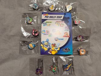 Pokémon XP Worlds San Francisco 2026 Pin Rally Complete Set