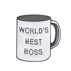 Brand New Worlds Best Boss Brooch Pin Charm Gift 