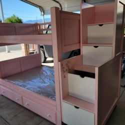 Twin Bunk Bed With Trundle 