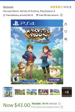 PlayStation 4 Game- Harvest Moon