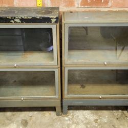 Vintage JEBCO Metal Barrister Bookcases