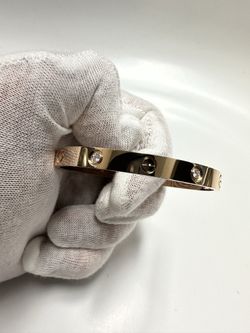Cartier 4 Diamond  Love Bangle 18k Solid Gold