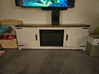 Fireplace TV stand