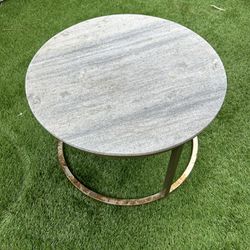 Small Marble Table (rusted bottom)