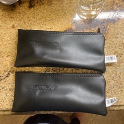 Two Shure Microphone Bags