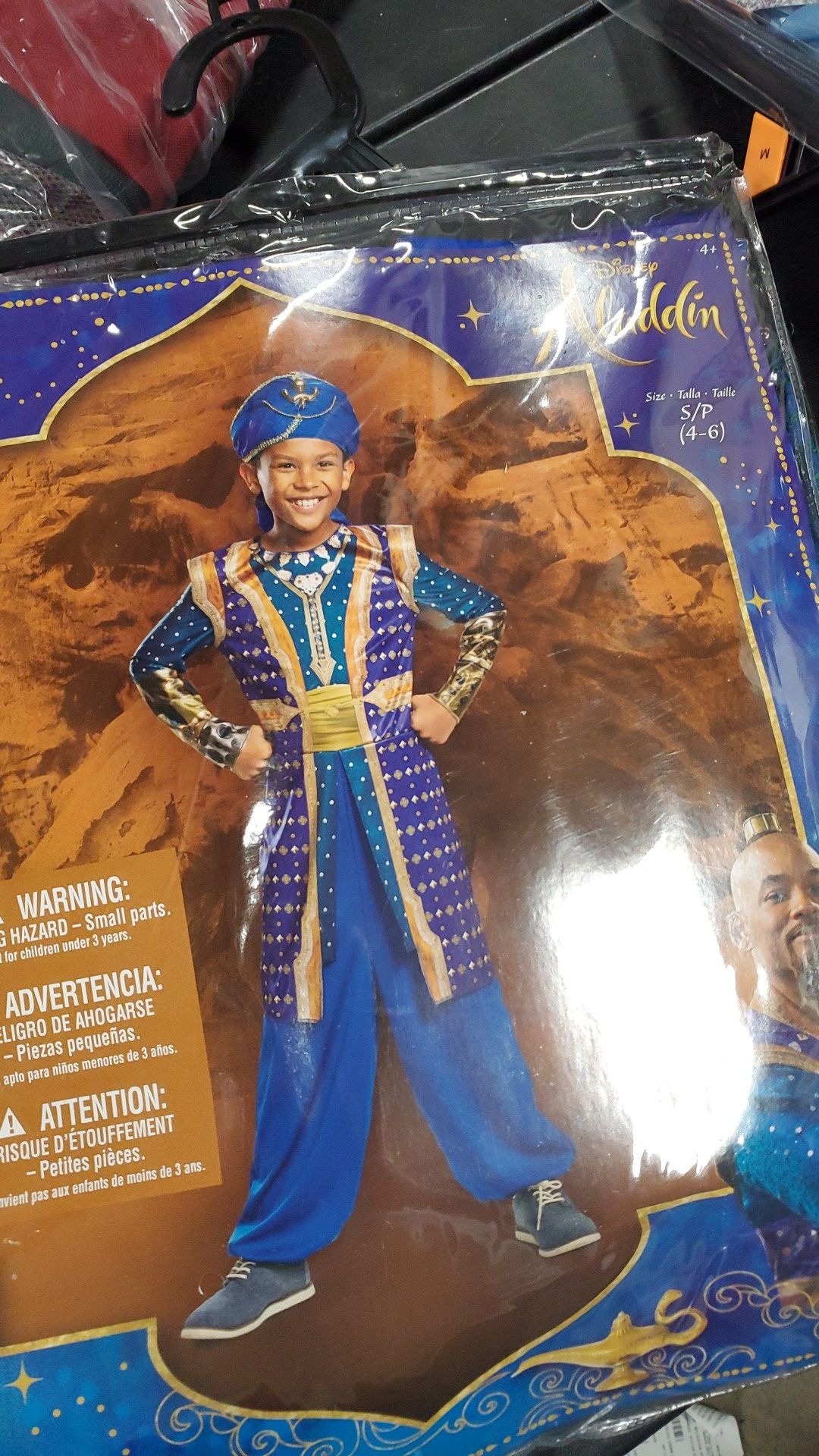 Disney Aladdin Genie costume size small 4 to 6
