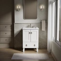 Kohler Poplin®
24" bathroom vanity cabinet with sink and quartz top