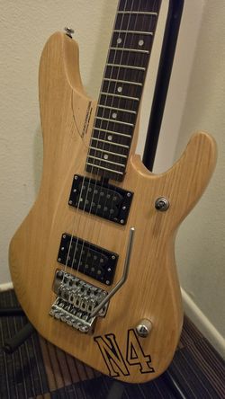 N4 Replica Style Electric Guitar – Nuno Bettencourt Inspired – Natural Finish