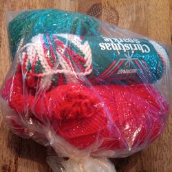 Bernat Christmas sparkle yarn grab bag