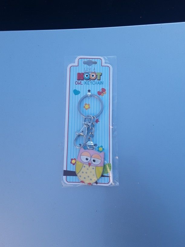 Give A Hoot Owl Keychain