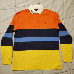 Ralph Lauren Polo Shirt Rugby Vintage Size Medium 