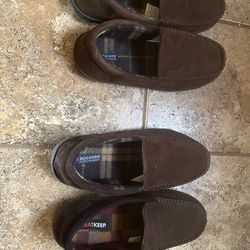 2 Pairs Dockers Slip-On Slippers / Loafers – Warm & Comfortable (BOTH PAIRS)