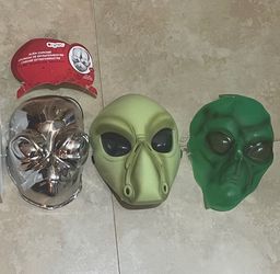 Halloween Special 3 PC Masks - 2 New 1 Used