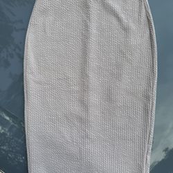 Pink waffle knit maxi skirt Size M