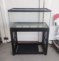 Reptile Tank 50 Gallon with Stand No Leaks 37” W X 18 3/4” D X  30” T