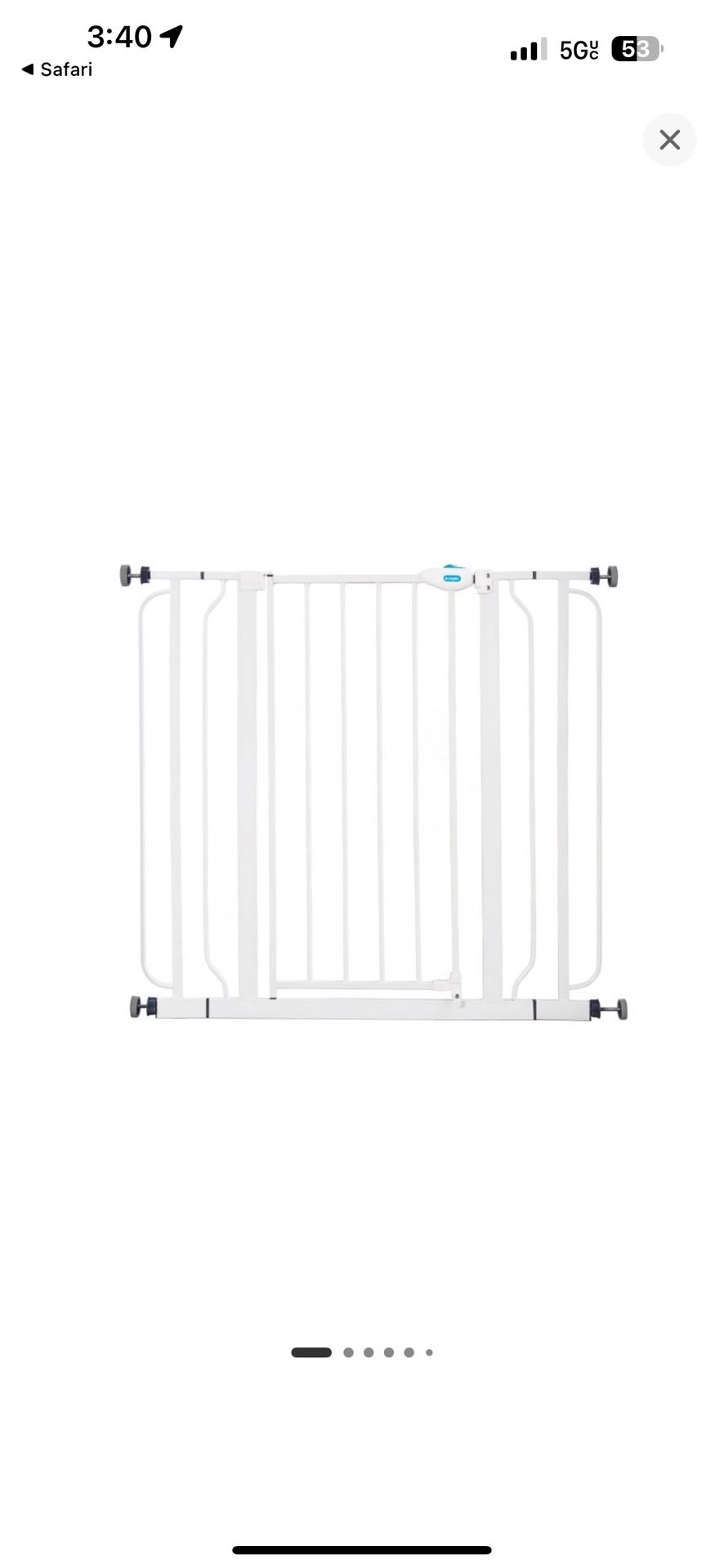 Wall Safe Extra Tall Walk Through Safety Gate - NEW