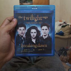 The Twilight Saga Breaking Dawn Part 1 And Part 2. On Blu Ray. 