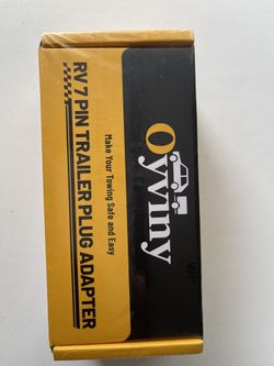 RV 7 PIN TRAILER PLUG ADAPTER (New and Sealed)