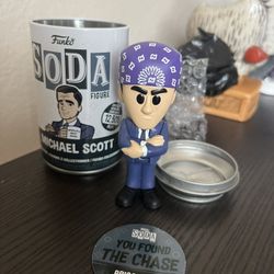 CHASE LIMITED EDITION The Office Prison Mike Michael Scott Funko Soda Television