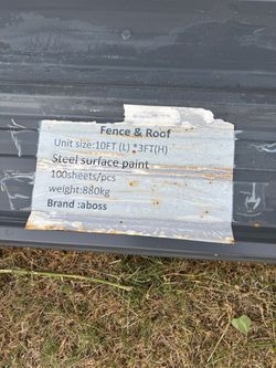 Corrugated metal roofing / siding