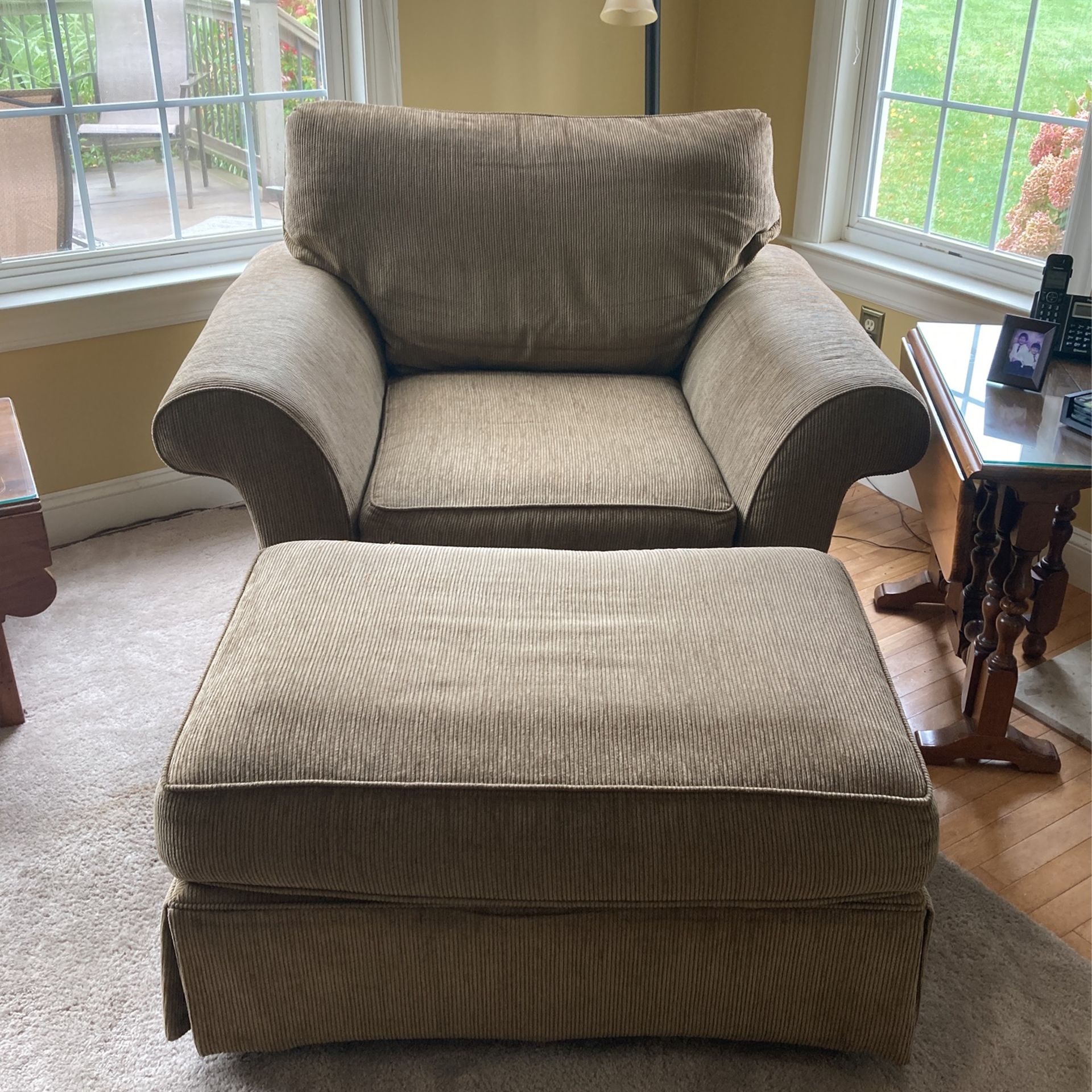 Chair and ottoman