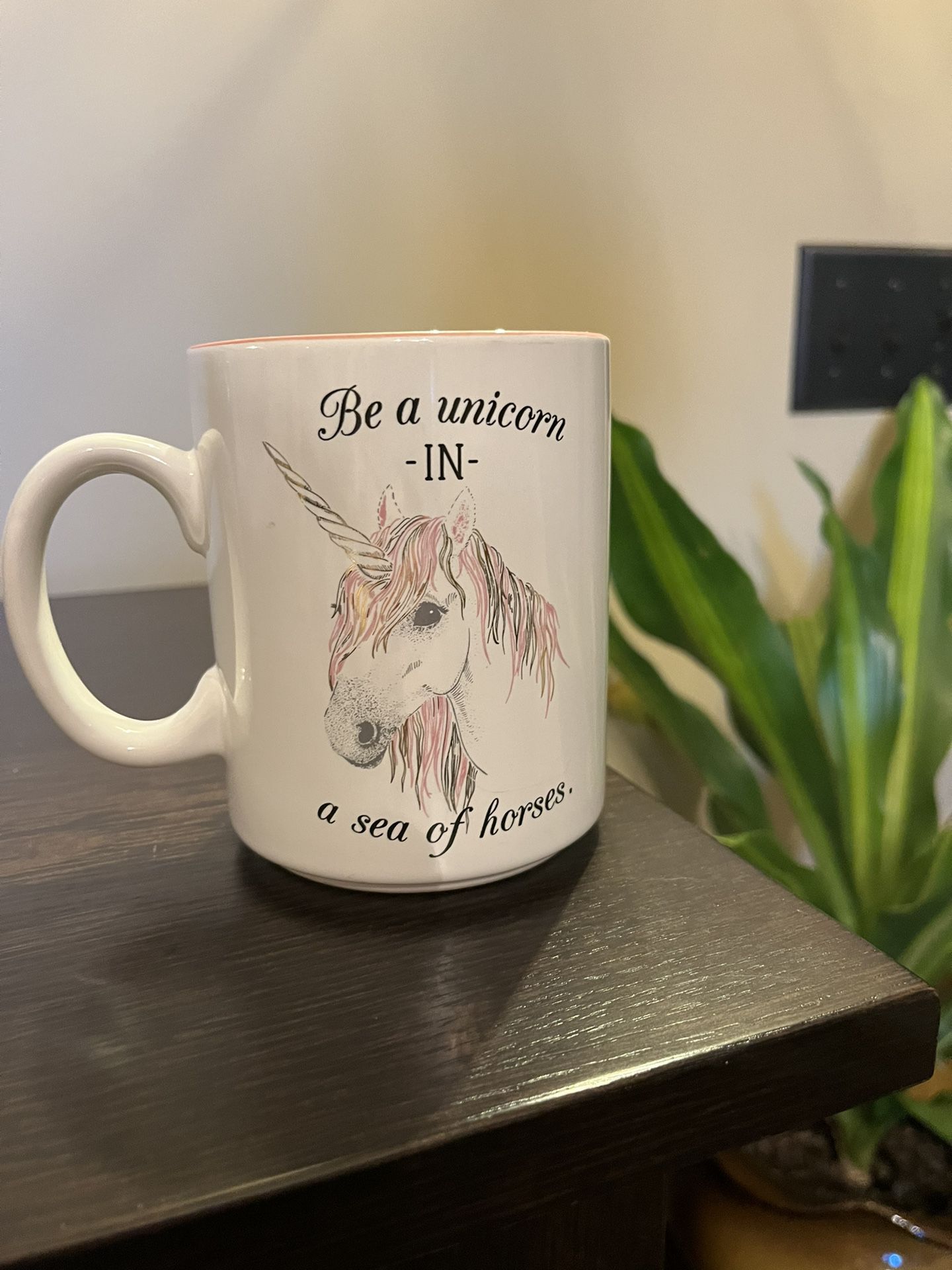 Unicorn Lover Mug by Love Your Mug Beautiful Colors Pink Inside