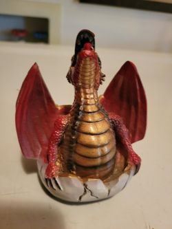 Fun Plastic Dragon Hatchling Desktop Decor.