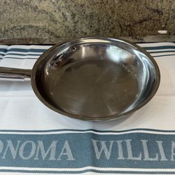 Cuisinart Premium 8” Stainless Steel Skillet Good Condition