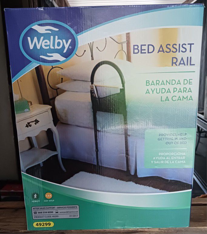 NEW IN BOX WELBY BED ASSIST RAIL, $20 OBO.  THEY ARE CURRENTLY SELLING FOR $35-$39 ON MERCARI & EBAY.