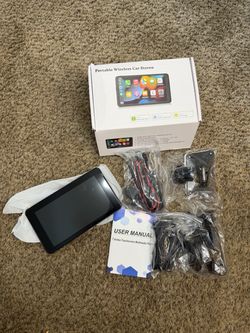 7” Portable CarPlay & Android Auto Screen – Brand New