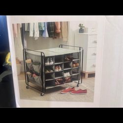 20-Grid Shoe Rack Organizer Large Capacity, Shoe Cubby for Better Shoe Care, Space-saving Cubby Shoe $25