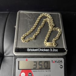 10k solid chino link 22 inch