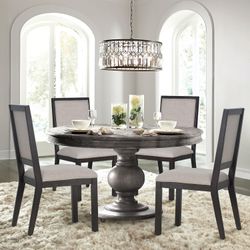 New!  COLAMY Upholstered Dining Chairs Set of 4, Mid Century Dining Room Chairs, 19 Inch Kitchen Chairs with Back for Dining Room Restaurant, Brown