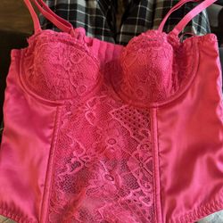 Pink Corset Top Size Small