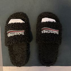 Balenciaga Slides (Red and Black)