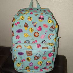 The Children's Place Light Blue Candy Sweets And Smiley Emojis Backpack