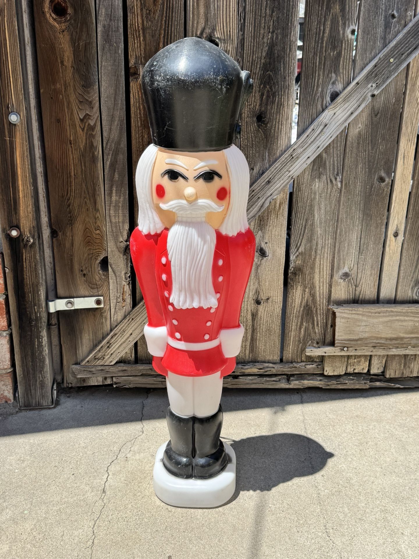 Vintage Christmas Blow Mold Nutcracker Soldier