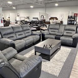 Ashley Sofa And Loveseat Living Room Set Reclining Free Delivery 