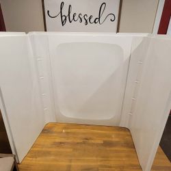 NEW ABOVE TUB SHOWER ENCLOSURE Kit 32x60  Direct to stud 32x60 3 Pc