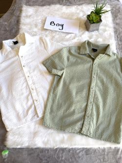 Boys’ Art Class Textured Short Sleeve Button-Up Shirts 6–7